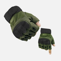 Dominance Half Finger Gloves - Green