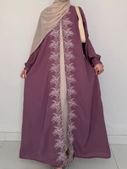 Rosalle - Front Embroidered Abaya